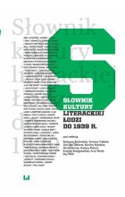 Słownik kultury literackiej Łodzi do 1939 r.