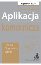 Aplikacja komornicza 2024. Pytania, odpowiedzi, tabele  +  dostęp do testów online