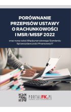Porównanie przepisów ustawy o rachunkowości i MSR / MSSF 2021 / 2022