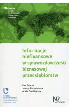 Informacje niefinansowe w sprawozdawczości biznesowej przedsiębiorstw