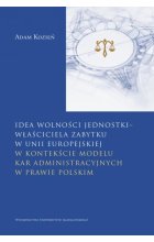 Idea wolności jednostki właściciela zabytku w Unii Europejskiej