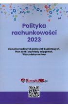 Polityka rachunkowości 2023 dla samorządowych jednostek budżetowych