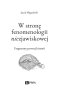 W stronę fenomenologii niezjawiskowej. Fragmenty pewnej historii